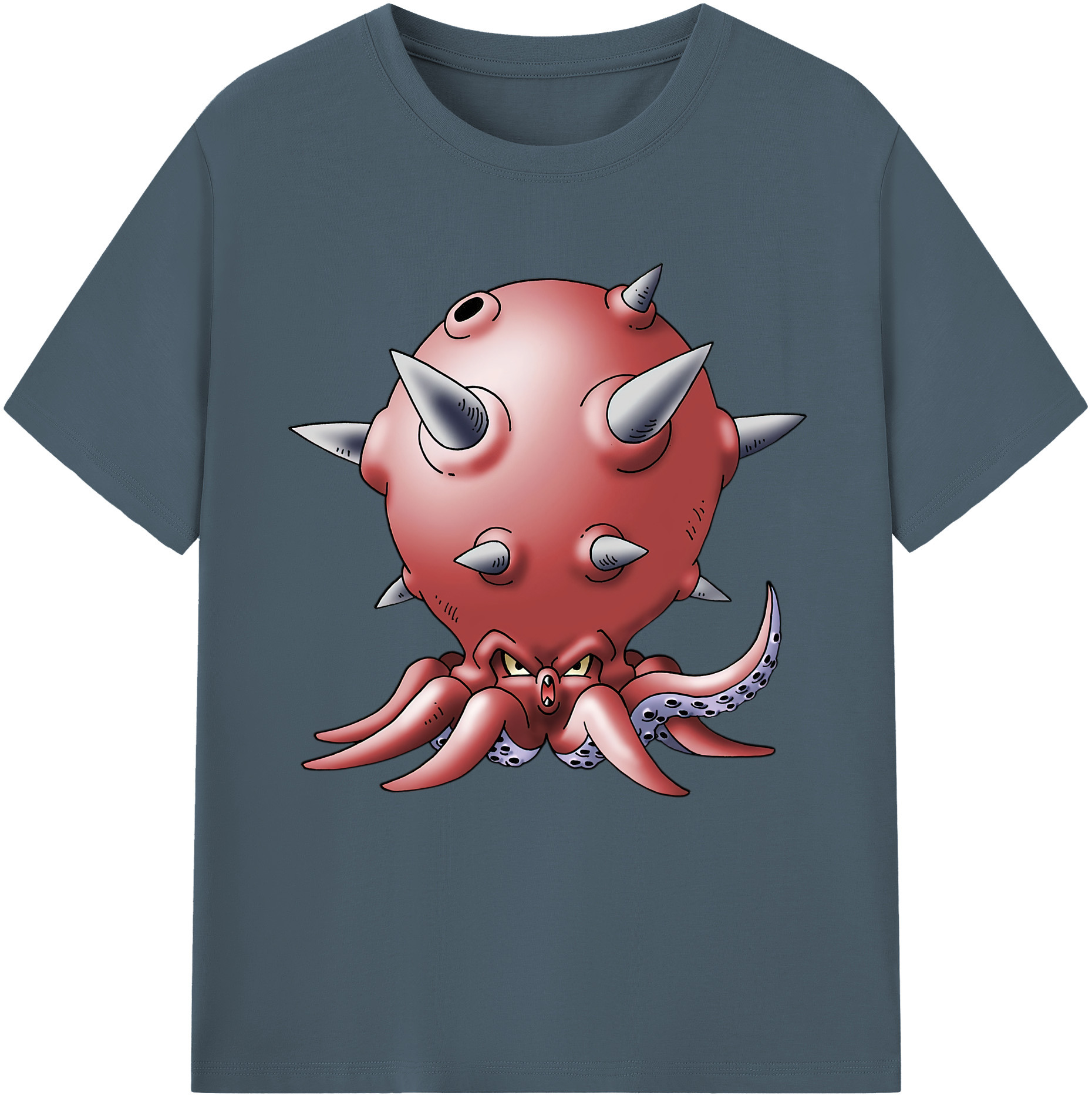 （画像用） ドラゴンクエスト Doragon Kuesuto Dragon Quest 綿100％半袖Tシャツ（フロントプリント）